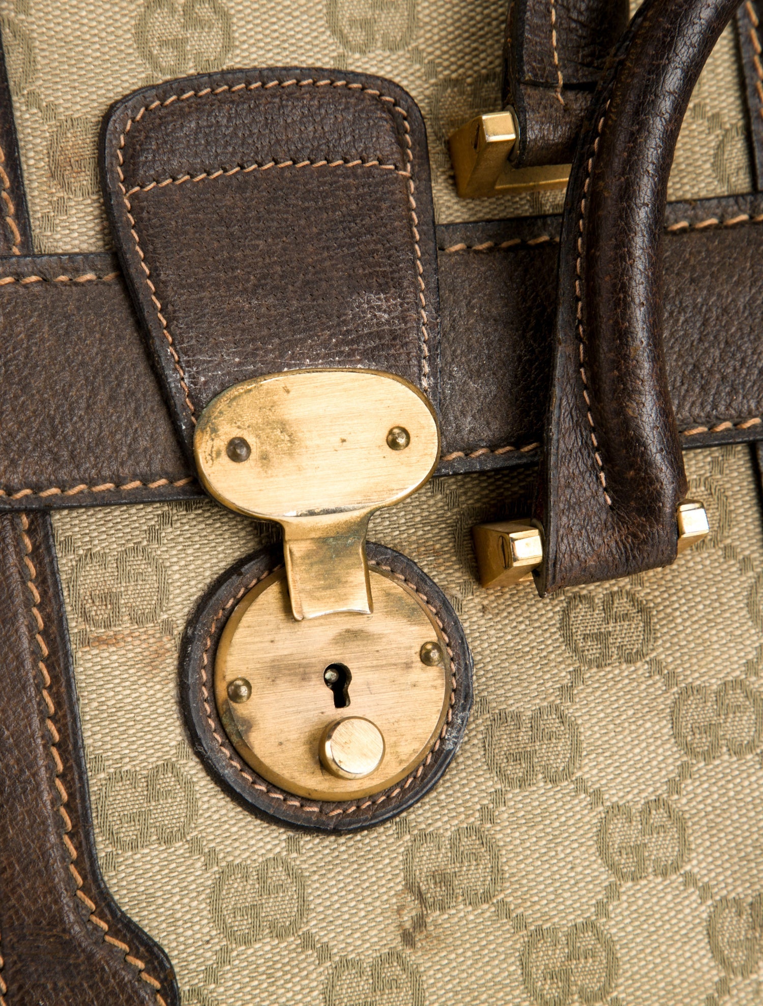 Gucci GG Canvas Handle Bag